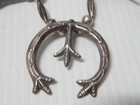 Vintage Navajo Indian  all Sterling Silver Squash Blossom Naja Necklace