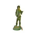 Vintage Bronze Narcissus Statue Grand Tour Style Pompeii Green Patina