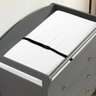 Baby Changing Table Diaper Nursery Station With 3 Drawers And Safety Strap