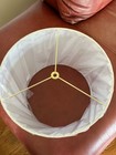 Large Round Spider Lamp Shade White  - 13  Across 11  High - New Without Tags