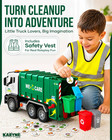 Garbage Truck Toys For Toddlers 1-3  Age  Includes Safety Vest 