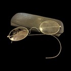 Vintage Wire Rim Spectacles With Case