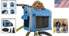 Dog Bike Basket Polyester Expandable Soft-sided Pet Carrier For Small Dogs