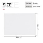 Abs Plastic Sheet 8 Inch X 6 Inch X 0 08 Inch Abs Styrene Sheet White