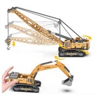 Diecast Excavator Tractor Cement Truck Car Bulldozer Crane Toy Model Wholesale B