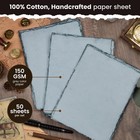 Watercolor Paper Cold Press 150 Gsm Blank Handmade Cotton Deckle Edge 50 Sheets