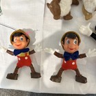 11 Vintage Walt Disney Productions Christmas Tree Ornaments  Flocked Rare