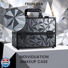Frenessa Makeup Train Case Makeup Case 11 8 Inch Large Cosmetic Box Organizer