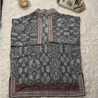 Max Studio Boho Print Kimono Cardigan Open Front Tribal Lightweight Jacket