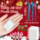 Air Dry Foam Clay White 50 Pack 1 12lb With 3 Pcs Sculpting Tools
