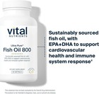 Vital Nutrients Ultra Pure Fish Oil 800 120 Softgels Lemon Flavored