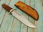 Big Vintage York Germany Custom Leather Original Bowie Knife Hunting Knives Tool