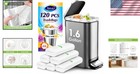 120 Count 1 6 Gallon Strong Clear Trash Bags - Versatile  Leak-resistant Liners