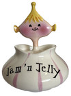 Vintage 1959 Holt Howard Jam N Jelly Condiment Jar   Spoon Pixieware
