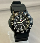 Luminox Navy Seals 3000 Black Men   s Dive Watch  Date  25yr Lume  Works Well