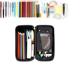 Big Capacity Pencil Case  Oxford Cloth Bag Storage Pouch Pen Black 