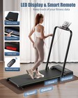 Folding 2-in-1 Treadmill 2 5hp Home Under Table Walking Pad With Remote Foldable
