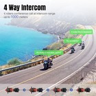 Fx8 Air Motorcycle Helmet Intercom Wireless Motorbike Bluetooth Interphone 4 Way
