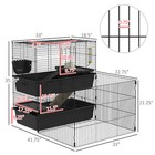 Rabbit Cage Playpen Pet Small Animal Habitat Indoor For Guinea Pigs Hedgehog