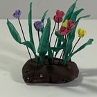 1 12 Scale Free Standing Plants Tulips Doll House Miniatures Fairy Garden