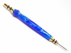 Handmade Double Seam Ripper W  Sewing Stiletto   Blue Hawaii Swirl Acrylic