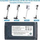 4000mah Battery For Samsung Jet 60 65 70 75 90 Series Vacuum Cleaners For 60 90 