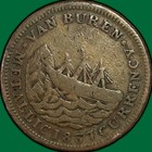 1841 1837 Webster Credit Currency Van Buren Hard Times Token Fine F  37917