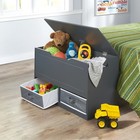 Toy Box And Storage Bench - Chest And Seat Combo With 2 Reversible Baskets  S   