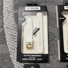 Lot Of 4 Fitbit Alta   Alta Hr Bands End Scene White Gold Buckle New