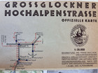 Gro  glockner High Alpine Road  hochalpenstra  e  Vintage Map  Rare Austria Gifts 