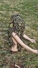 Ghillie Camo Wrap Cover 3d Camouflage Military Sniper Paintball Airsoft Od Veil