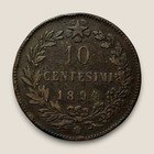 1894-bi          Italy 10 Centesimi  Umberto I  Free Shipping 