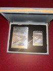 Vintage Sterling Silver 950 Cigarette Case   Lighter Japanese Matching Set