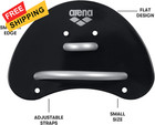 Arena Unisex Adult Elite Finger Swimming Paddle For Swim Small  Black silver 