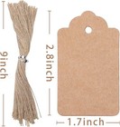 150pcs Kraft Paper Gift Tags With Strings   brown Blank Tags Hanging Labels For Gi