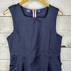 Izod Jumper Uniform Dress Girl 18 5 Plus Approved School Wear Navy Pockets
