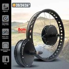 48v 2000w E-bike Fat Tire Conversion Kit Rear Wheel Hub Motor Dropout 190mm