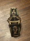 Vintage Gold Stamper 10 Atm Harley Davidson Watch  Nice Piece Of Harley History 