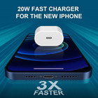  1-1000 Lot 20w Usb-c Wall Charger Power Adapter For Iphone 15 14 13 12 11 Pro X