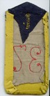 Wwi Ww1 German Dunkelblau Shoulder Board-yellow Body 37th Rgt  Co  Bn  5 25 