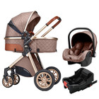    luxury 3-in-1 Baby Stroller Travel Pram High Landscape Pushchair Newborn   