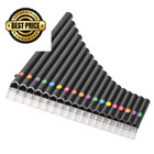 Deekec 18 Pipes Pan Flute C Key - Beginner-friendly Instrument With Black 