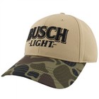 Busch Light Duck Hunting Camo Brim Adjustable Hat Brown