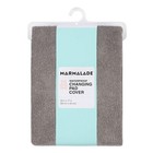 Standard Changing Pad Cover Waterproof Gray Soft Terry Knit Cotton Blend 17 w X