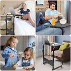 Rolling Small Spaces Computer Desk Corner Laptop Work Desk Office Laptop Table