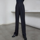 Latin Dance Pants Men Stretch High Waist Loose Trousers Ballroom Competition