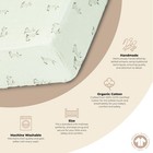 100  Organic Cotton Bunny Fitted Crib Fitted Sheet  Gender Neutral Crib Sheet   