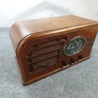 Old Antique Wood Vintage Tube Radio Airline Converted To A Bluetooth Speaker