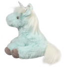 Douglas Mini Bonnie Soft Ice Blue Unicorn Plush Stuffed Animal  6  Sitting
