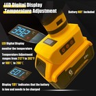 Cordless Glue Gun For Dewalt 20v Battery  Upgraded 100w Digital Temperature